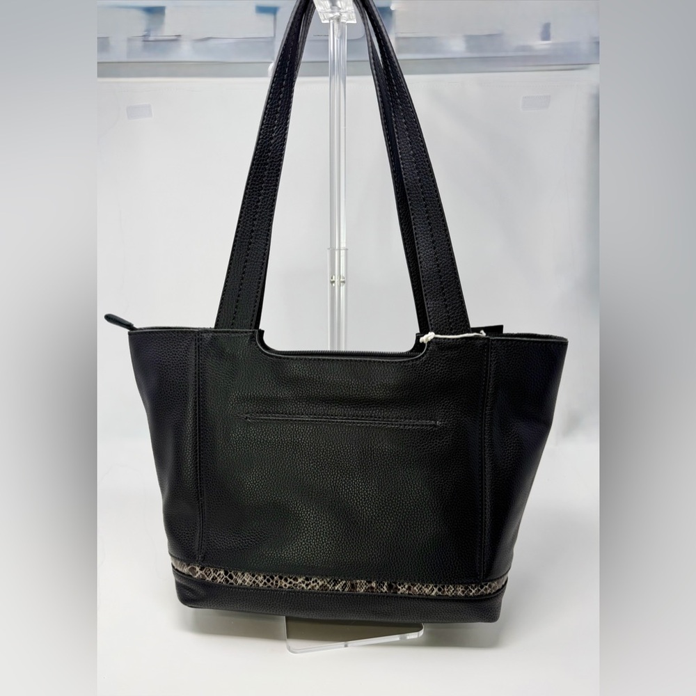 The Sak Black Leather Tote Bag NWT - Picture 2 of 8